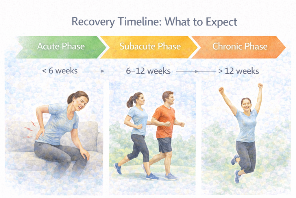 Recovery Timeline sciatica pain treatment image