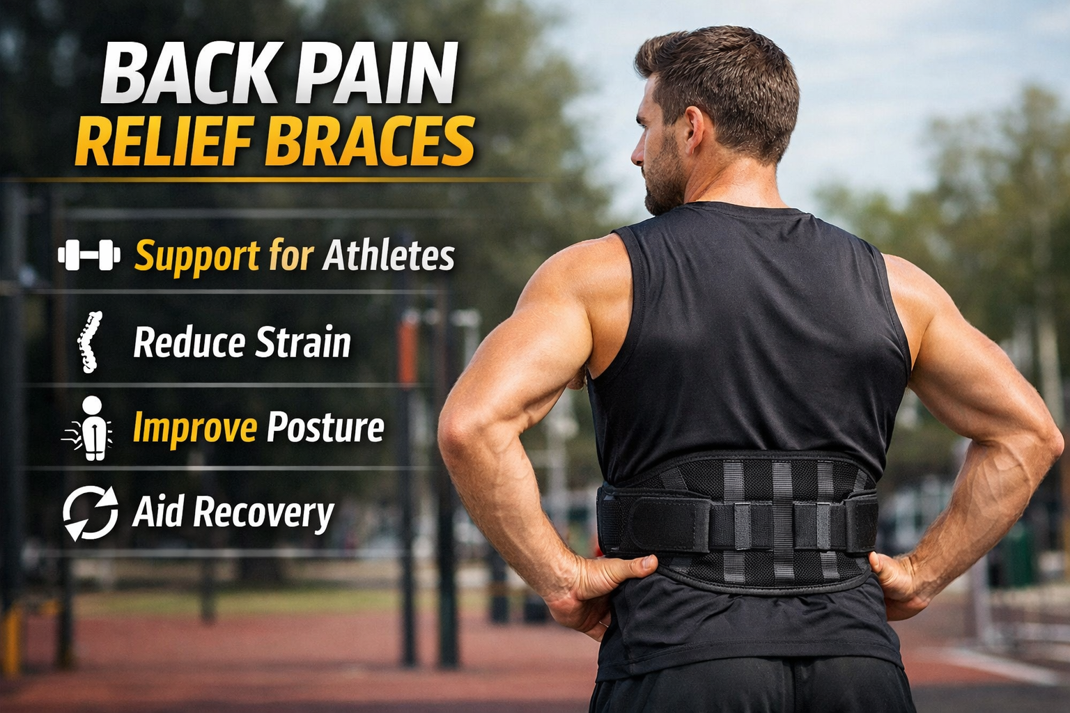 Back pain relief braces for athletes image